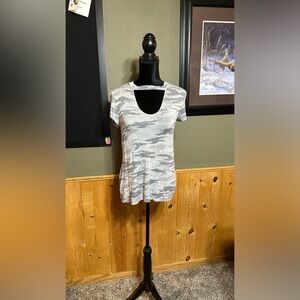 Maurices “24/7” camouflage blouse